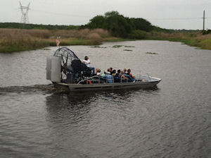 Transfer Pier  to Orlando Airport with Airboat tour in route